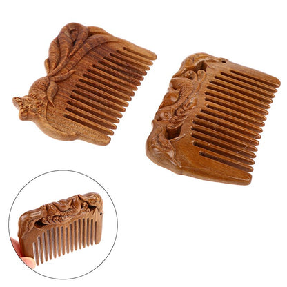 Pocket Comb Natural Peach Wood Small Comb