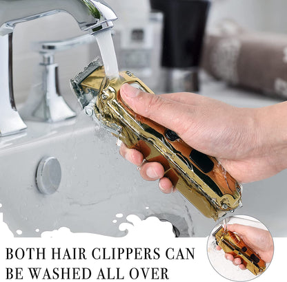 Hair clipper combo kit barber cordless