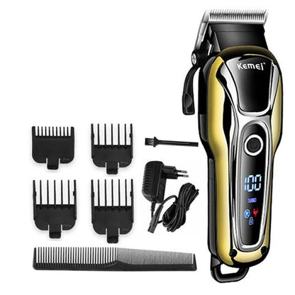 T9 Electric Hair Clipper LCD Trimmer for Men with USB Charge