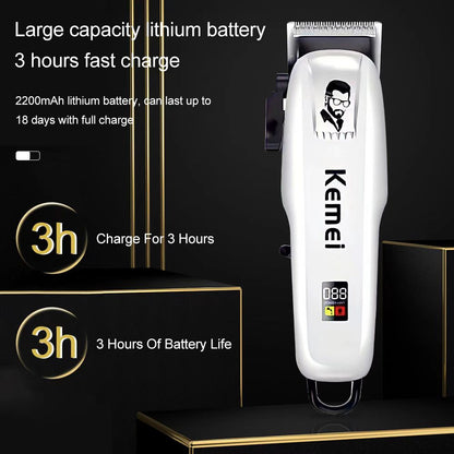 KM-PG809A Electric Hair Clipper Cordless Men's Trimmer