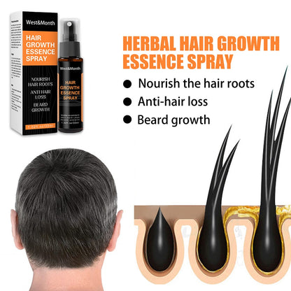 Natural Men Beard Growth Essence Spray Hair Loss