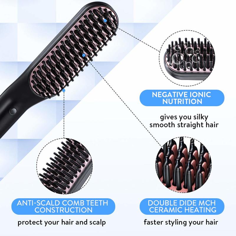 Straightener Multifunctional Brush Beard