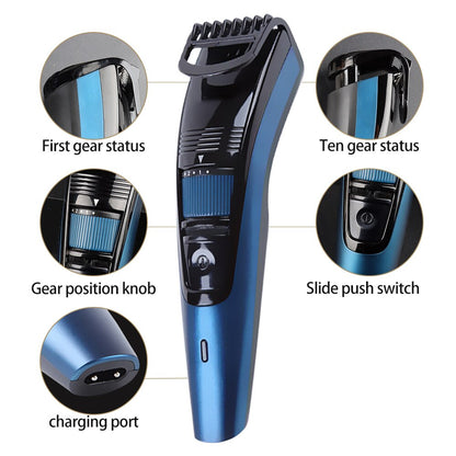 Adjustable Beard Trimmer Moustache Hair Cutting Machine Rechargeable