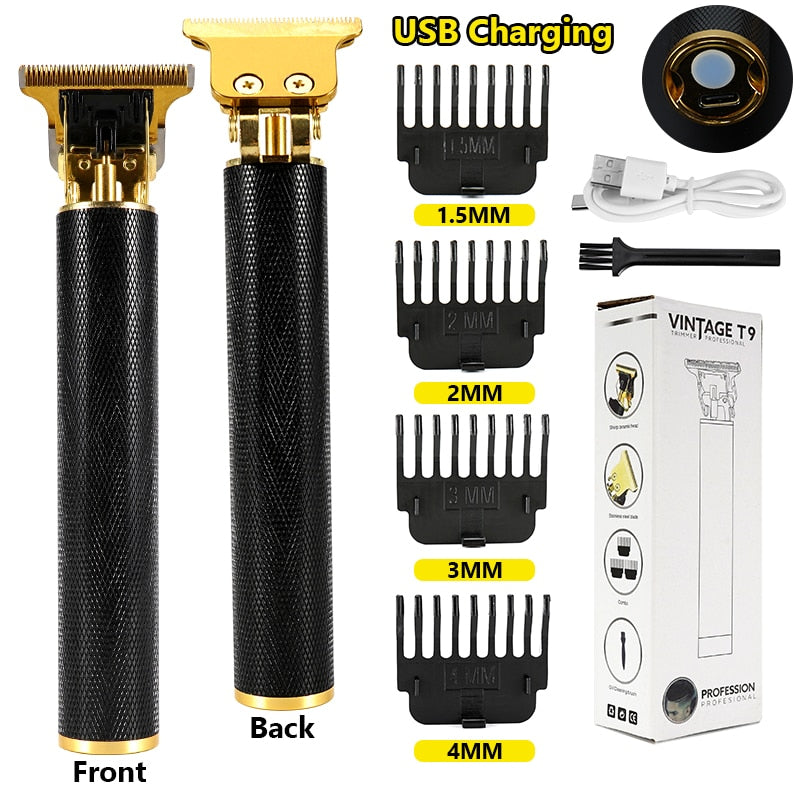 Electric Hair Clipper Man LCD 0mm Shaver Trimmer