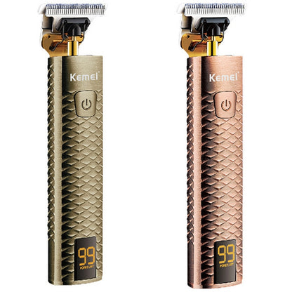 Metal shell beard hair clipper rechargeable