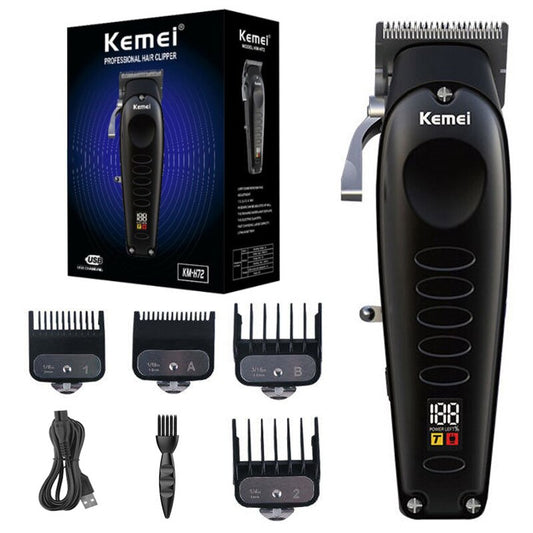 Original Kemei Full Metal Professional Hair Clipper Barber Hair Trimmer