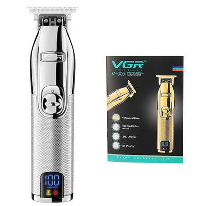 Rechargeable metal handle hair trimmer