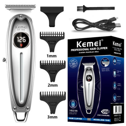 Electric Barber Full Metal Housing Hair Trimmer for Men