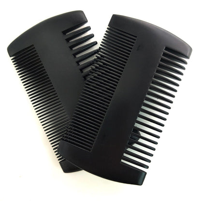 Wood Beard Kit Beard Brush Set Double-Sided Comb