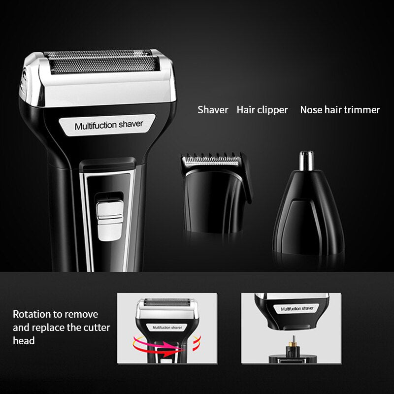 3In1 kit Electric Shaver Beard Trimmer