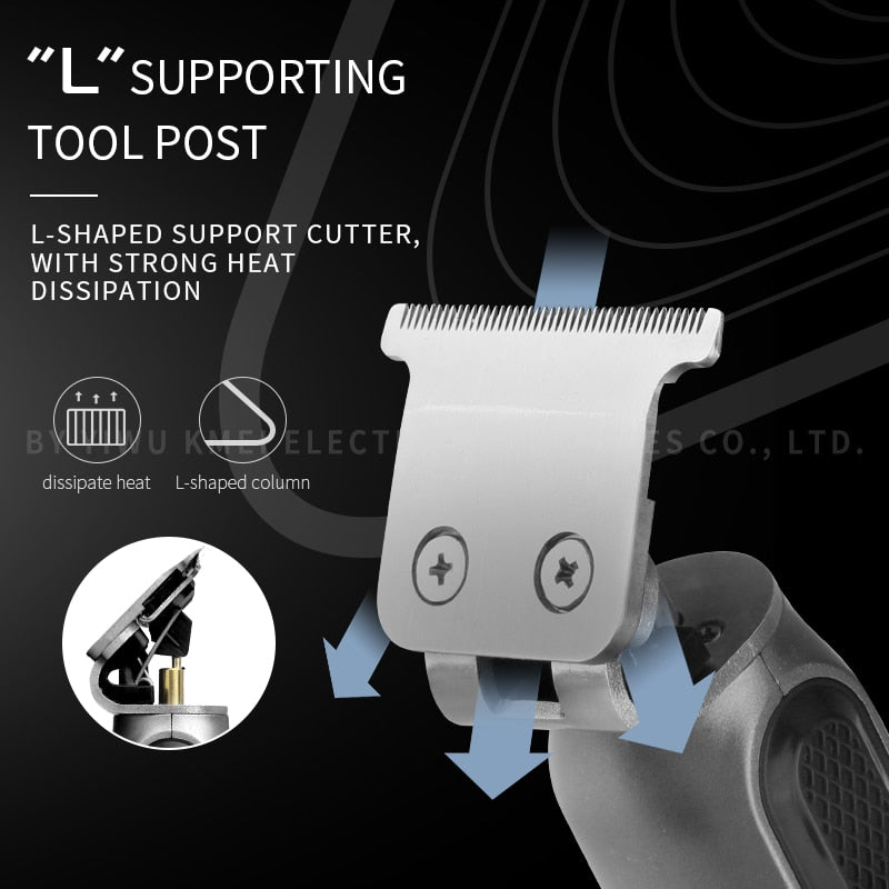 Hair Liners Clippers Men Beard Trimmer Zero Gapped T-Blade Hair Cutting