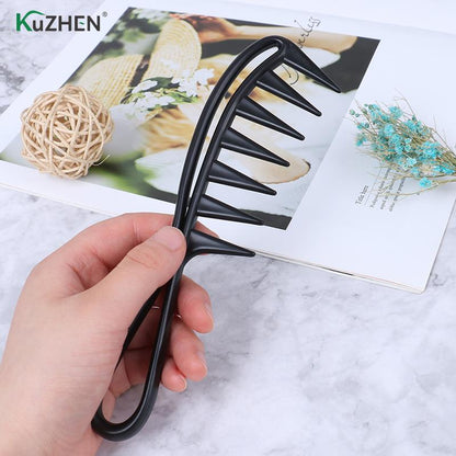 Hairstyle Wide Teeth Hairbrush Fork Comb