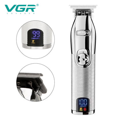 Rechargeable metal handle hair trimmer