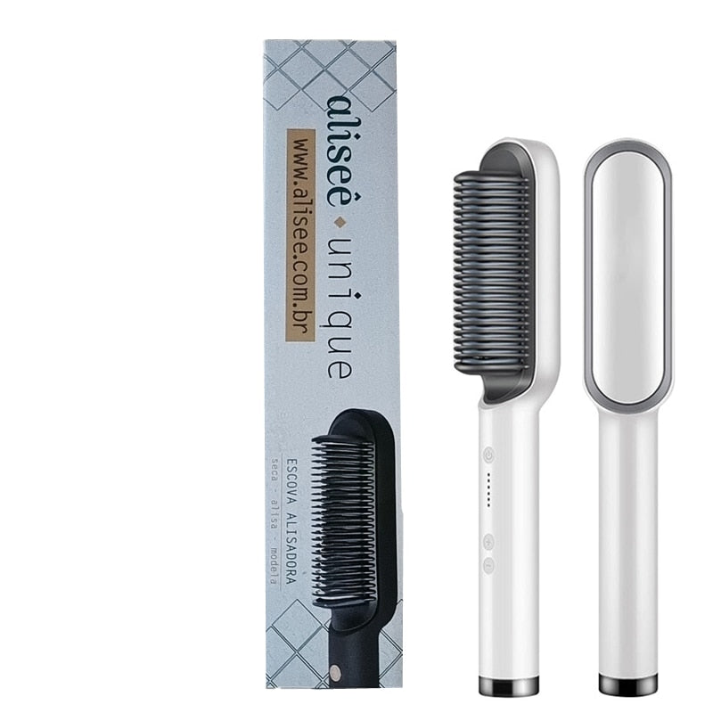 Hair Comb Brush Beard Straightener Anti-Scald