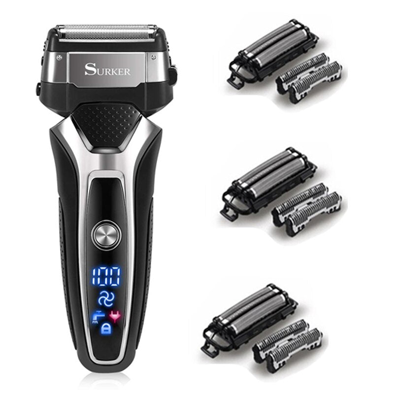 Electric shaver beard foil electric razor