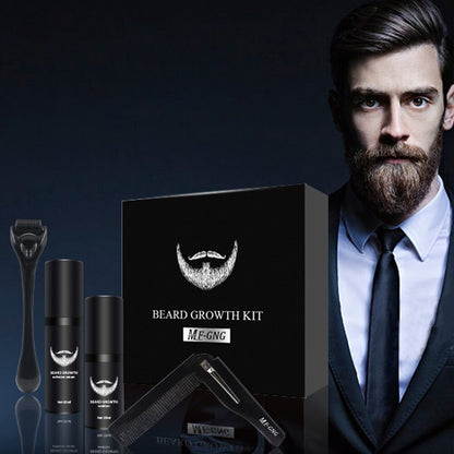 Beard Growth Kit Barber Hair Enhancer Thicker Set