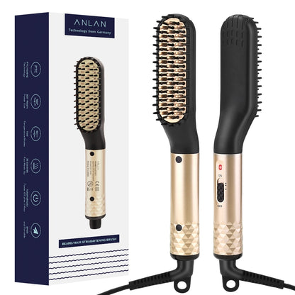 Hair Comb Brush Beard Straightener