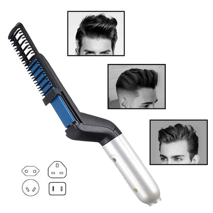 Electric Hair Comb Brush Beard Straightener