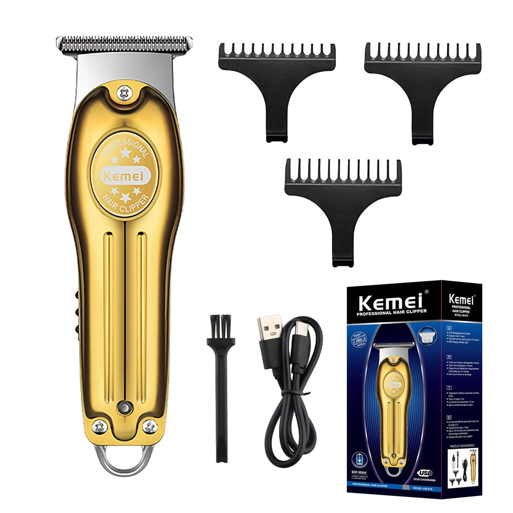 KM-1949 Full Metal Professional Electric Hair Clipper Men's Beard Trimmer