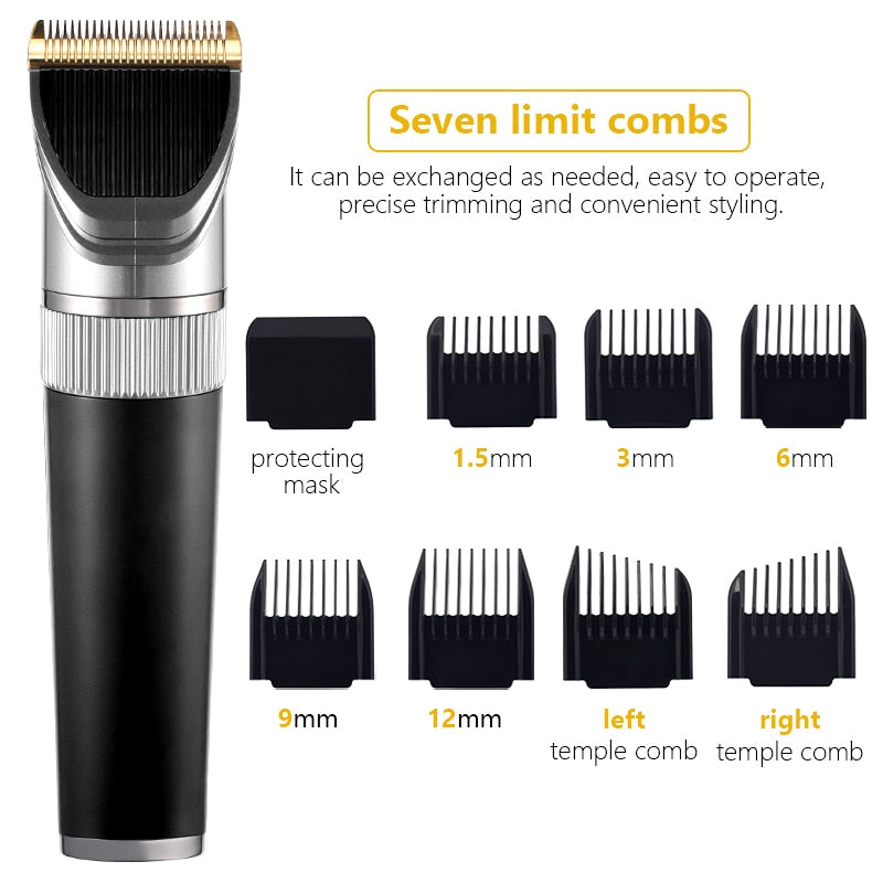 Professional Hair Trimmer Digital USB