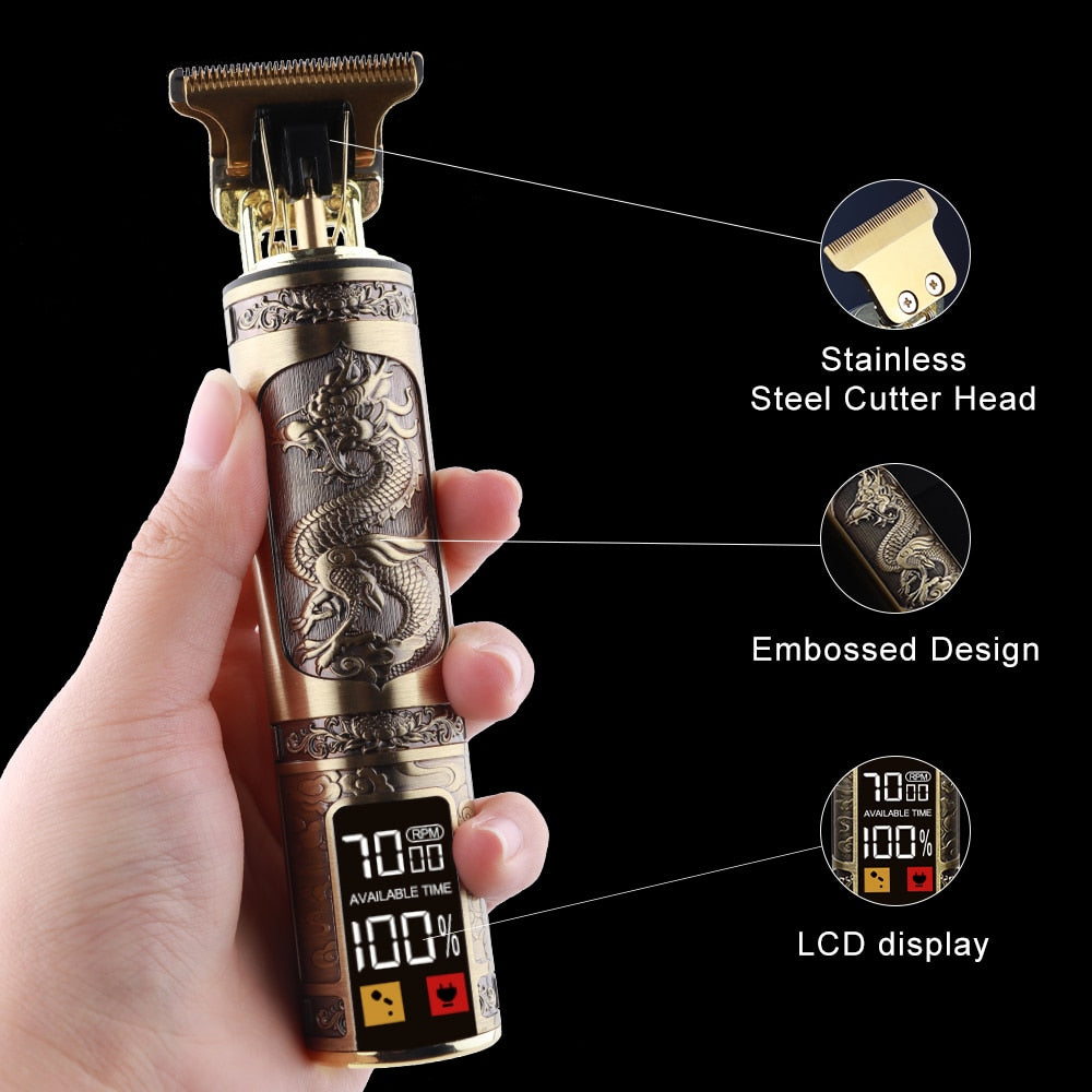 LCD T9 Electric Hair Clipper Hair Trimmer