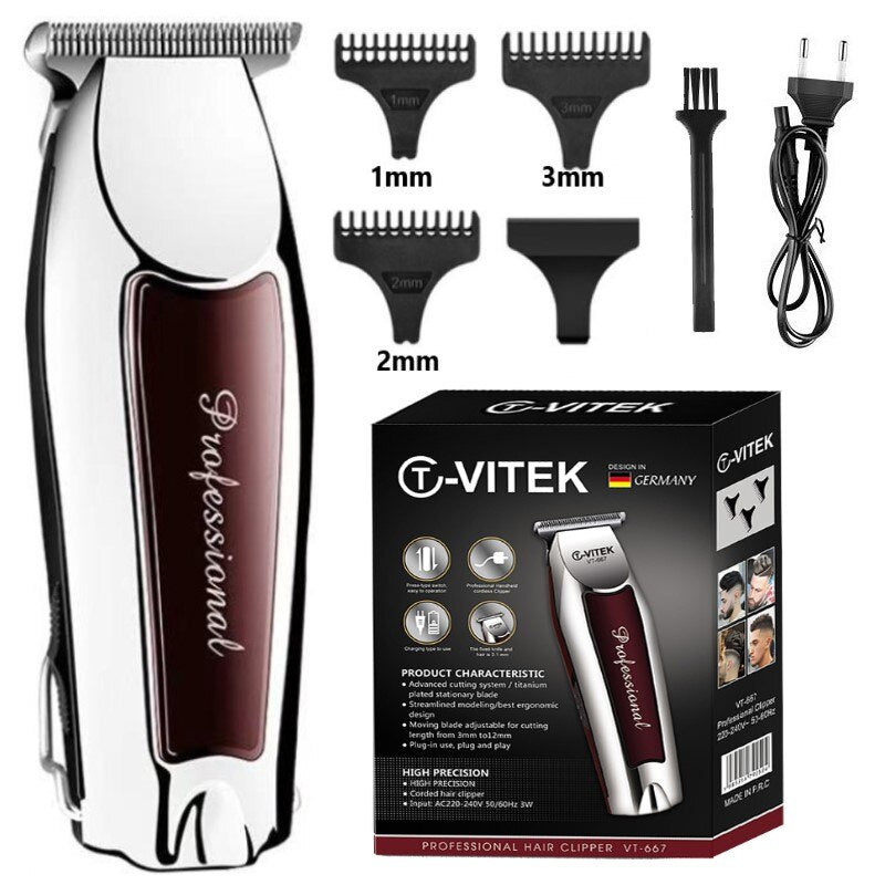 Rechargeable cordless hair trimmer for men grooming