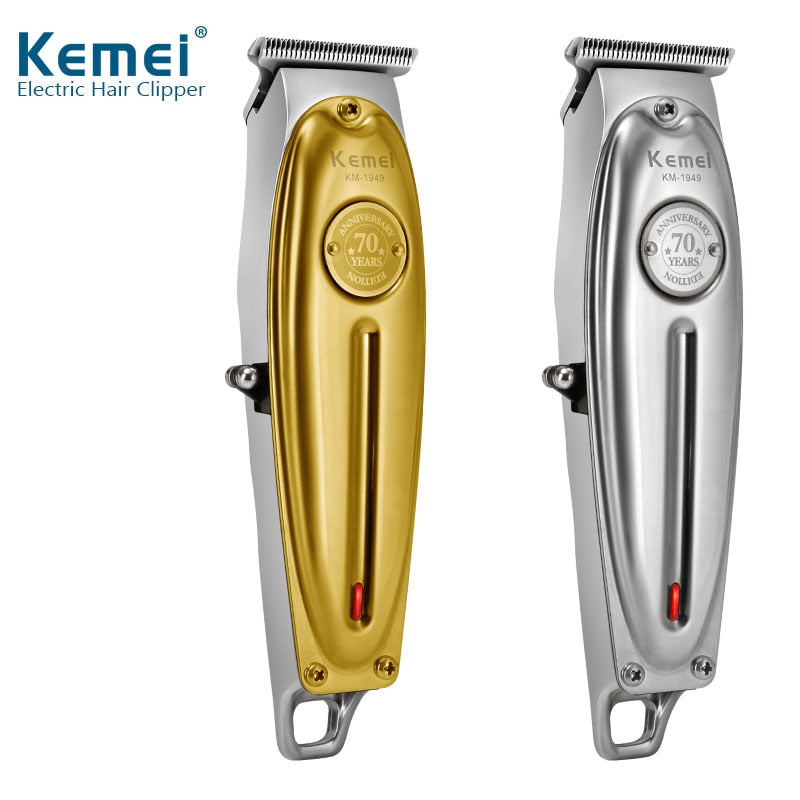 Professional Hair Clipper All Metal Men Electric Cordless Hair Trimmer