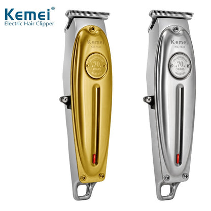 Professional Hair Clipper All Metal Men Electric Cordless Hair Trimmer