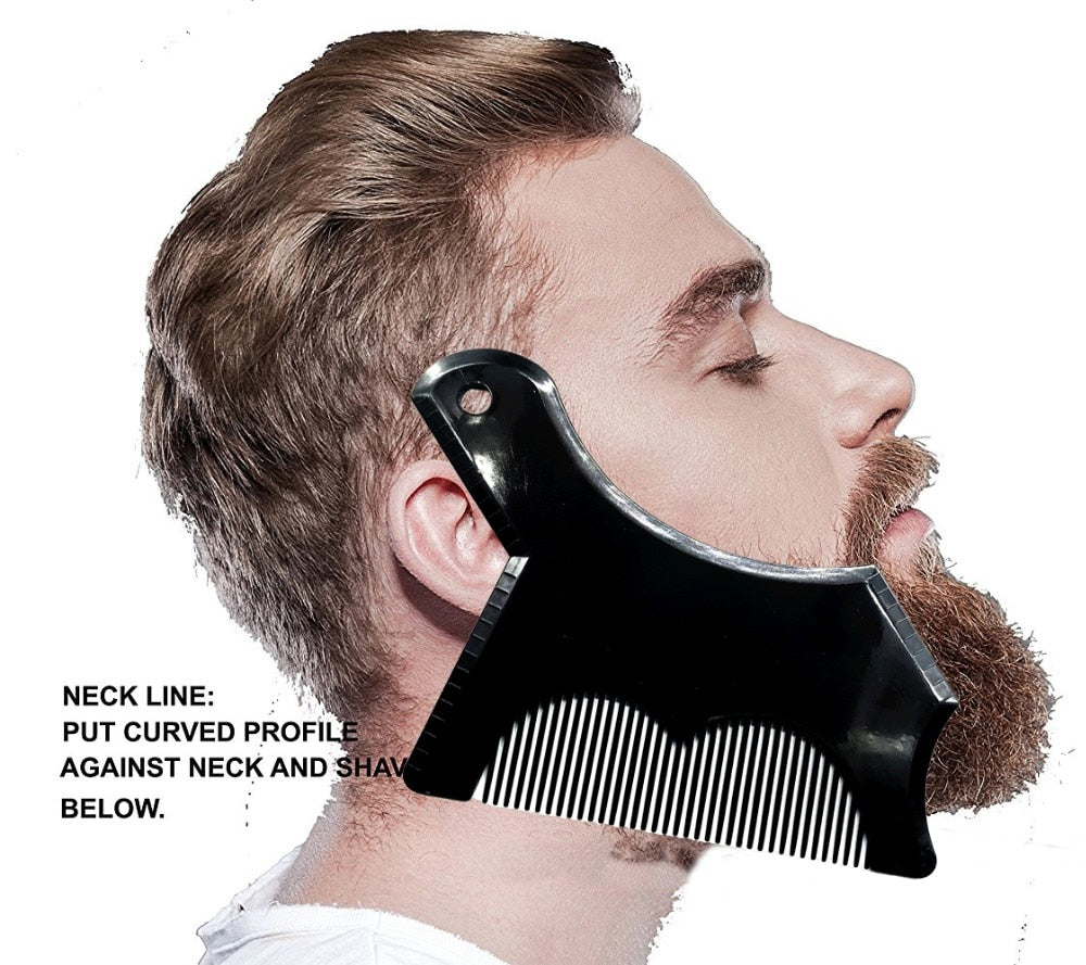 Best Seller Men Beard Shaping Styling Beard Trim Template Comb