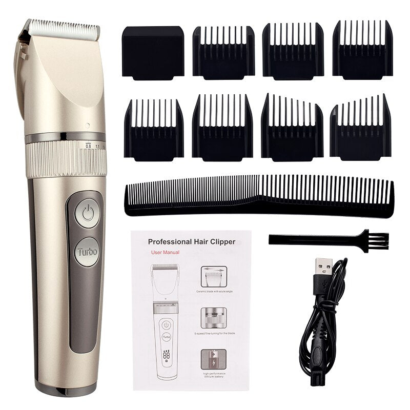 Hair Clipper For Men Rechargeable Electric