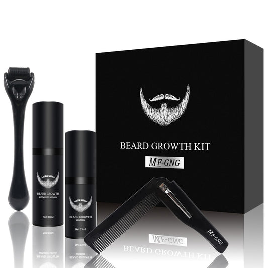 Beard Growth Kit Barber Hair Enhancer Thicker Set