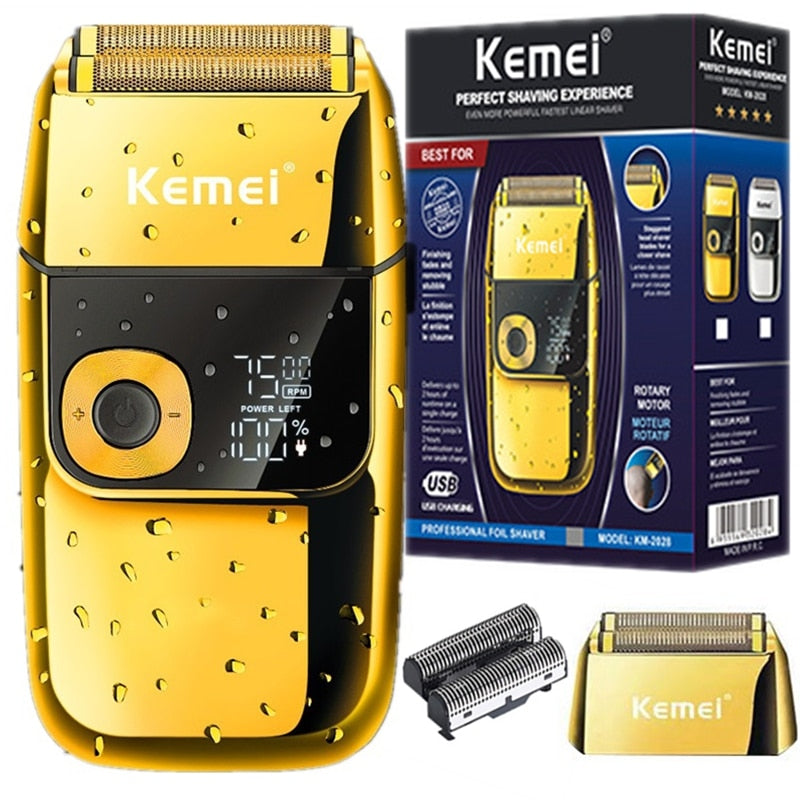 Original Kemei Barber Professional Beard Hair Shaver For Men Electric Shaver