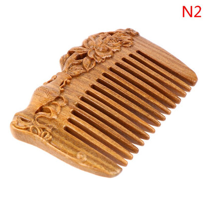 Pocket Comb Natural Peach Wood Small Comb