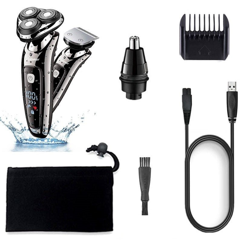 3 in 1 Wet Dry Powerful electric razor for men Ultimate Grooming