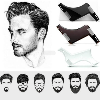 Men Beard Template StylingTool Double Sided