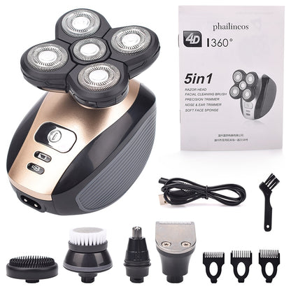 5 in 1 Rechargeable Electric Shaver