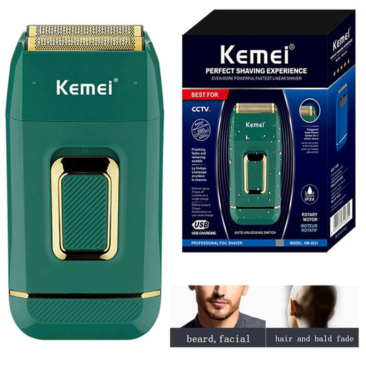 Original Kemei Electric Shaver Hair Beard Stubble Facial Electric Razor