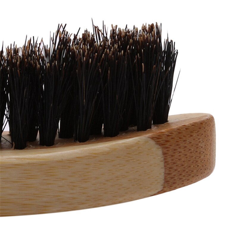 Men Boar Hair Bristle Beard Brush Shaving Comb