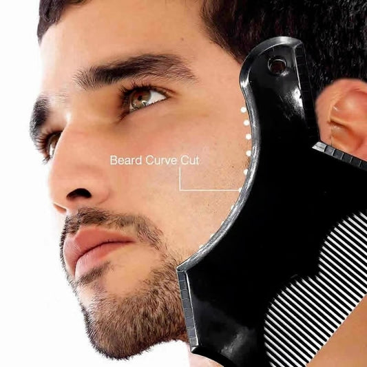 Men Beard Shaping Styling Template Comb Transparent