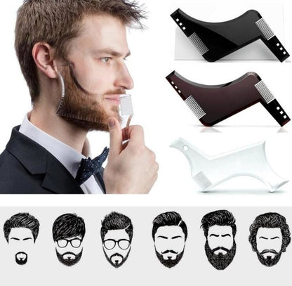 Men Beard Template StylingTool Double Sided