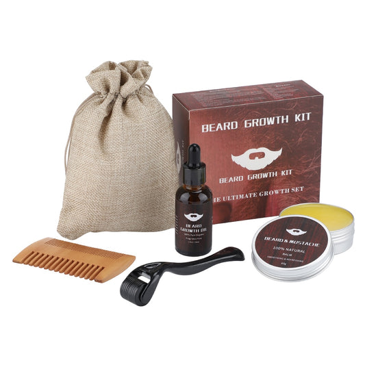 Beard Hair Growth Essential Oil Enhancer Set Nourishing
