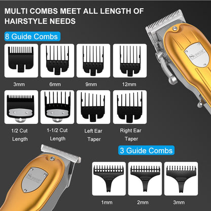 Hair Clippers combo kit Haircut Machine Adjustable