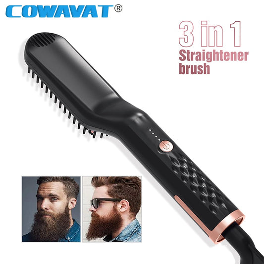 Straightener Multifunctional Brush Beard