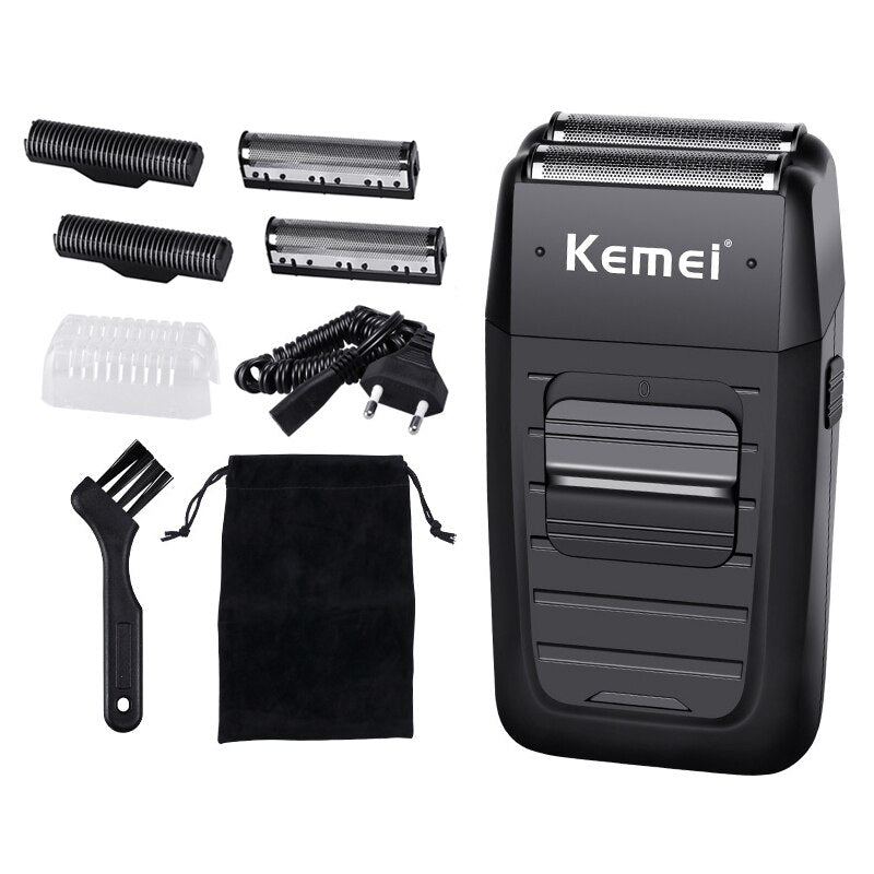 Kemei Rechargeable Reciprocating Dual-blade