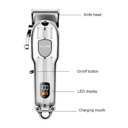 Powerful Full Metal Hair Clipper Beard Trimmer