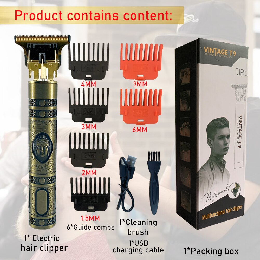 Hair Clipper Professional Comb 6MM 9MM Shaving Trimmer