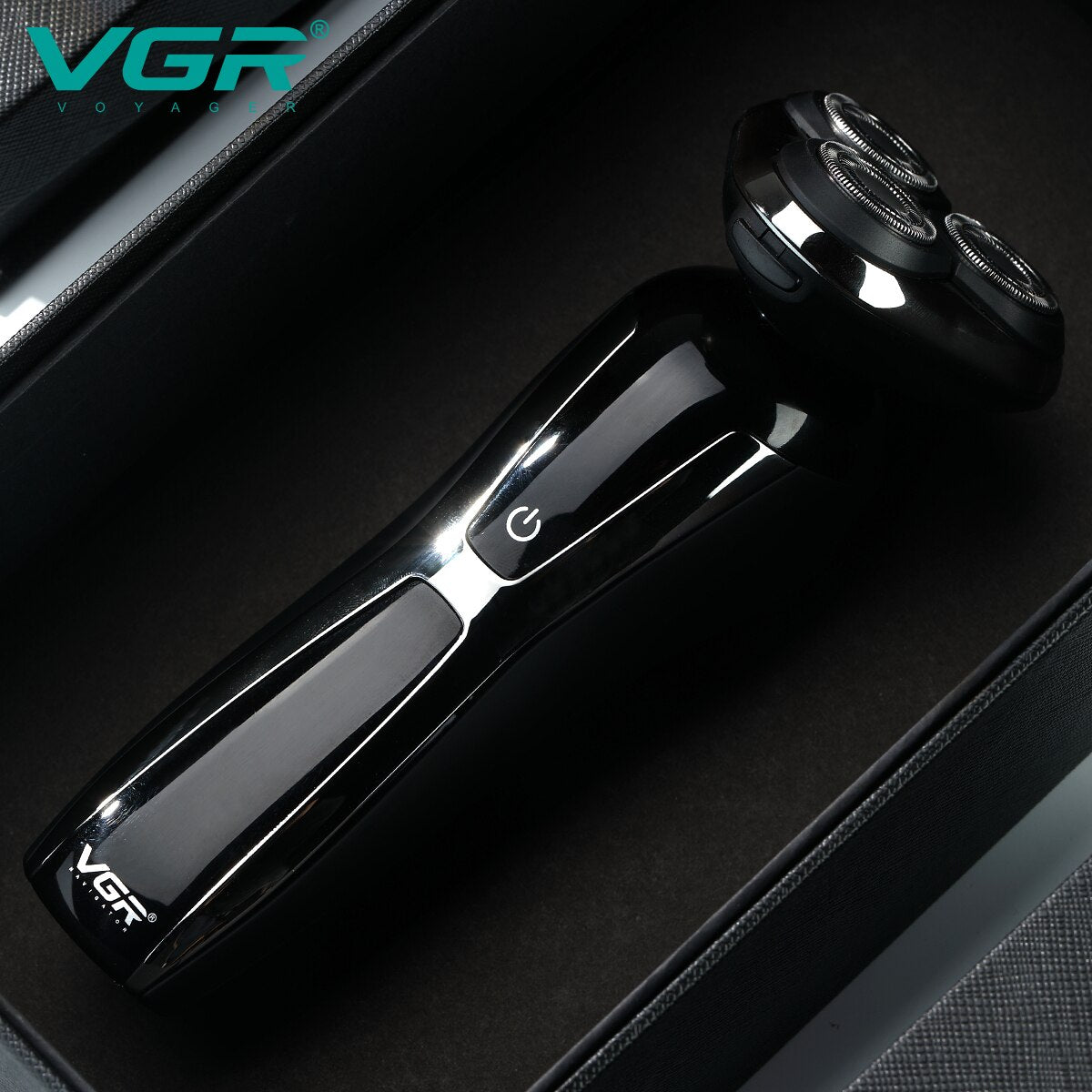 VGR wet dry electric shaver for men rotary beard