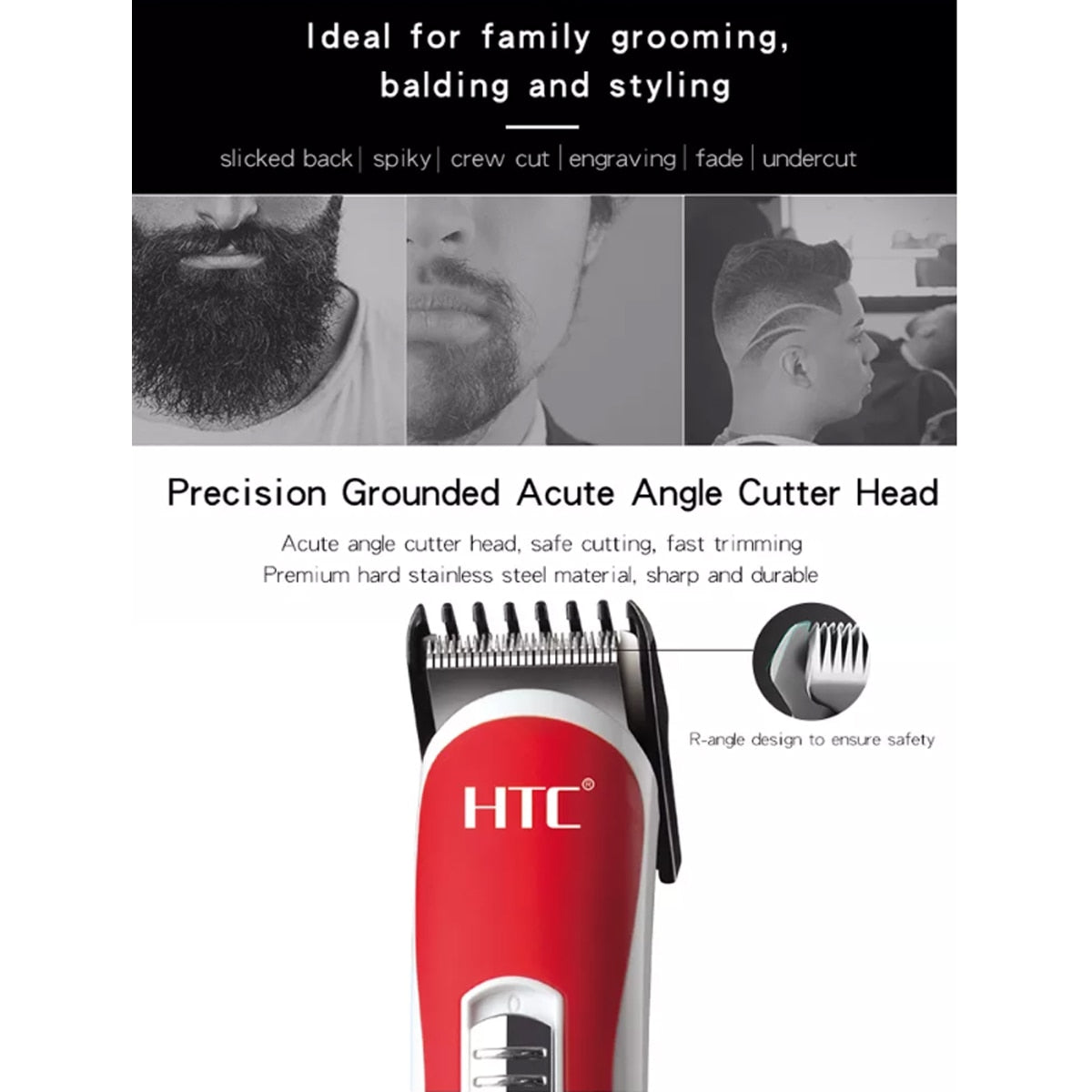 Rechargeable Hair Cutting Machine Ceramic