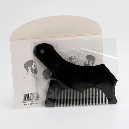 Beard Shaping Styling Tool With Comb Men