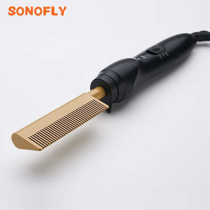 Electrical Hot Heating Beard Comb Hair Curler